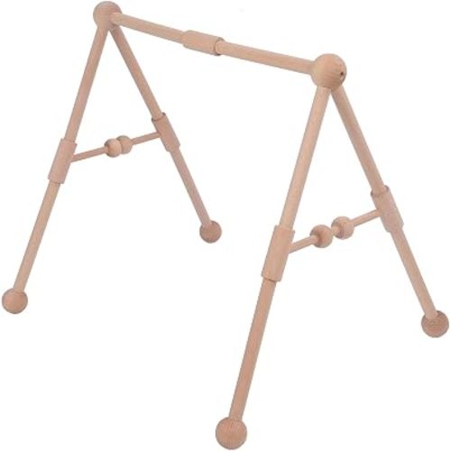 RiToEasysports Wooden Baby Gym with Hanging Toys for Motor Skills Development Interactive Play Indoor Outdoor Newborn Exercise