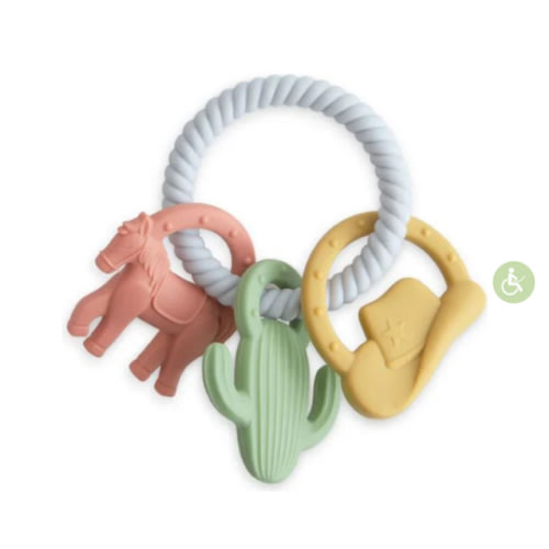Mushie Teething Ring- Western