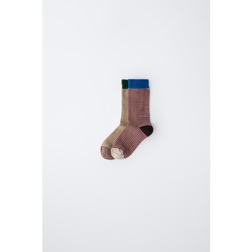 TWO-PACK OF STRIPED SOCKS - Multicolored | ZARA United States