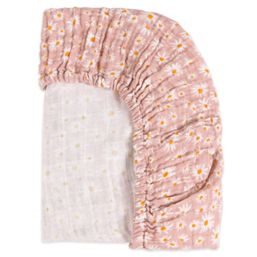 Babyletto All-Stages Bassinet Sheet in GOTS Certified Organic Muslin Cotton