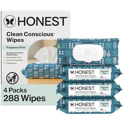 The Honest Company Multi-Use Baby Wipes, Balance Blues, 288 Count