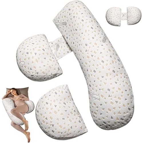 Pregnancy Pillows for Sleeping, Maternity Pillow for Pregnant Women, Support for Back, Legs, Belly, HIPS for Pregnant Women