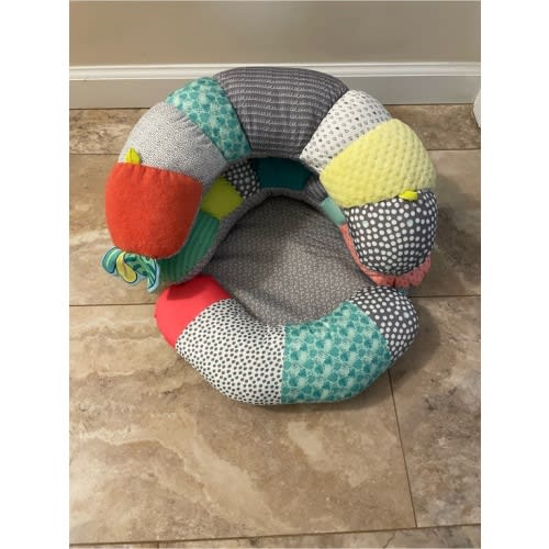 Infantino Multi-Color Patchwork Baby Support Seat - Gray, Teal, Yellow, Coral