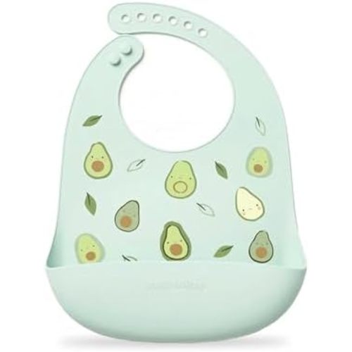 Loulou Lollipop Soft, Waterproof Silicone Feeding Bib for Babies and Toddlers