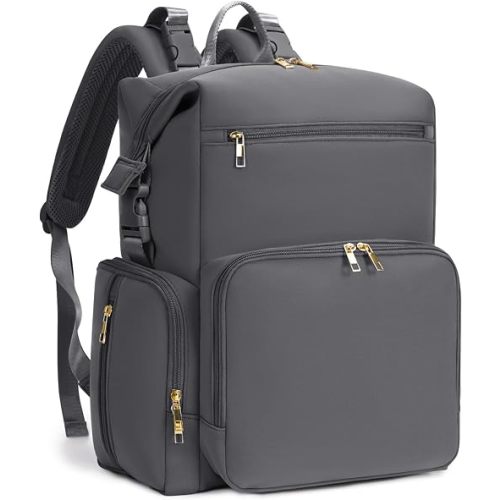 CEI-CEI Neoprene Diaper Bag Backpack Large Newborn Baby Maternity Bags Waterproof Travel Tote for Mom Dad with Insulated Pockets,Changing Pad