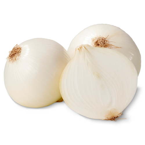 Fresh Produce White Onions, Whole, Fresh Vegetables for Cooking and Garnishing