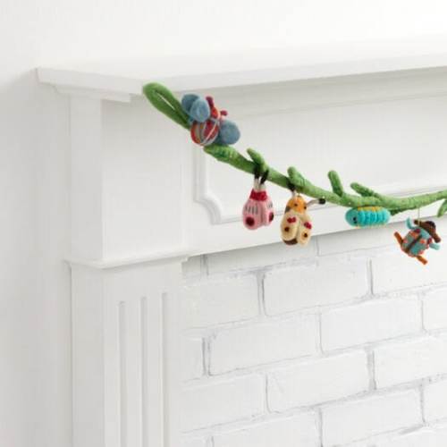 Multicolor Felted Wool Garden Bugs Garland - World Market in 2026 | Garden bugs, Garland, Seasonal home decor