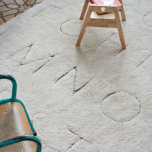 Lorena Canals ABC RugCycled Washable Rug - Natural, 4’7” X 6’7”