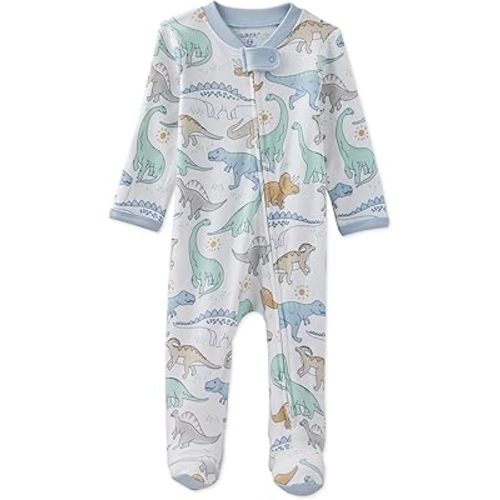 unisex-baby Scout Sleep & Play 100% Organic Cotton Footed Zip Front Sleeper Pajamas for Baby Boys