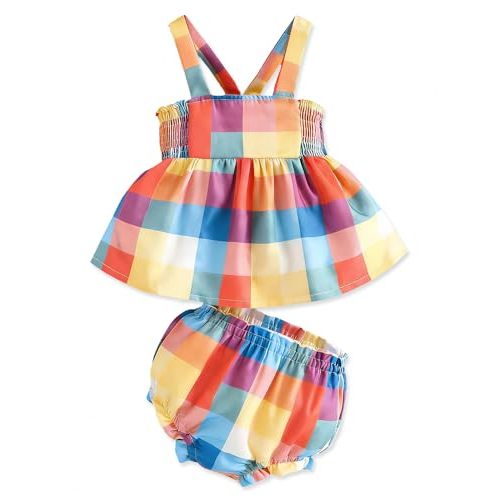 Newborn Baby Girl Clothes Summer Outfits Infant Ruffle Sleeveless Cute Bow Tank Tops 3 6 12 18 Months