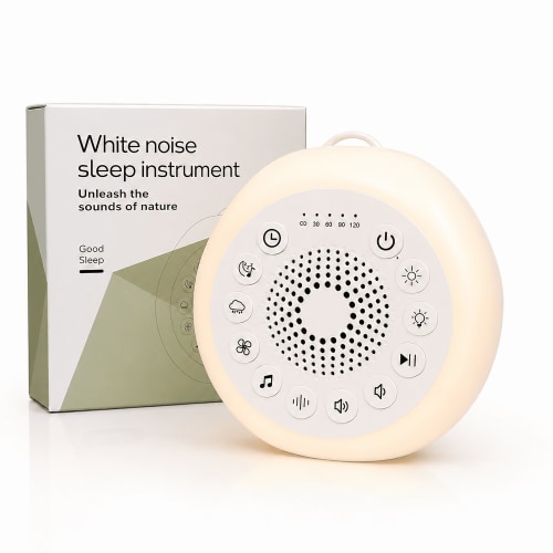 Radsen Sound Machine Night Lights, White Noise Machine with 27 Soothing Sounds, 8 Colors Nightlight and 4 Timer, Sleep Sounds Machine for Baby Kids Adult & Home Office Travel