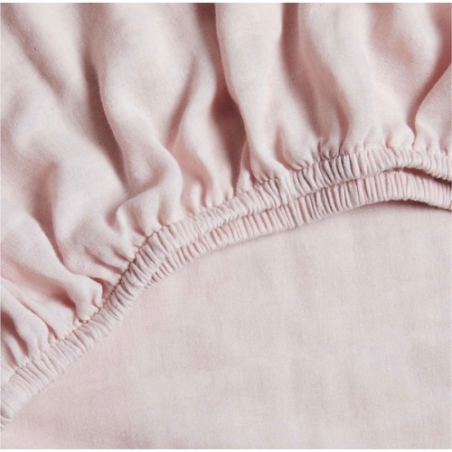 Supersoft Lilac Rose 100% Organic Cotton Gauze Baby Crib Fitted Sheet