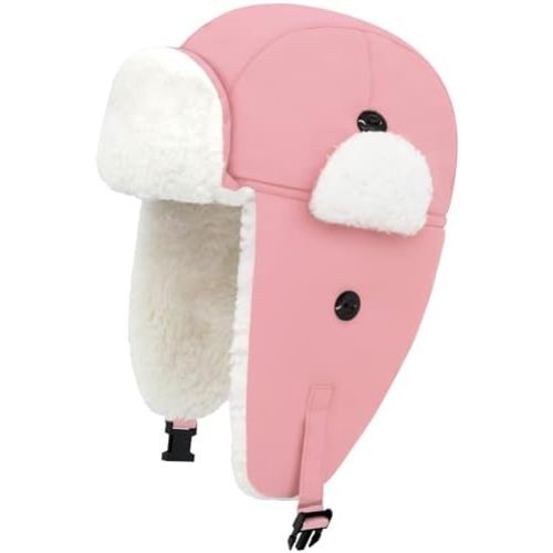 Sarfel Toddler Winter Hat Baby Winter Hat Waterproof Infant Kids Snow Hats Warm Fleece Toddler Trapper Hats Kids Beanie Cap