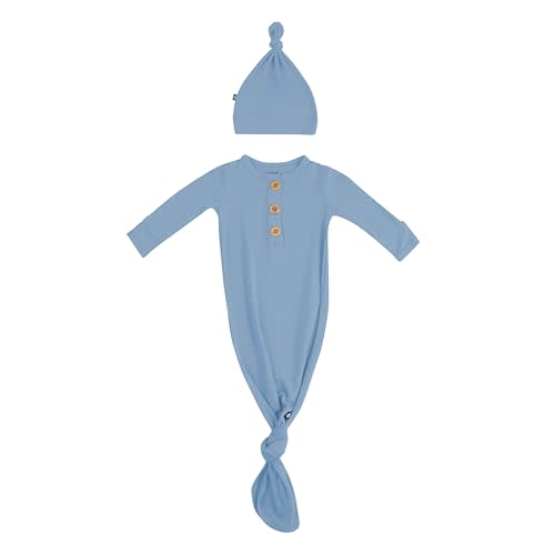 KYTE BABY Knotted Gown with Hat Set
