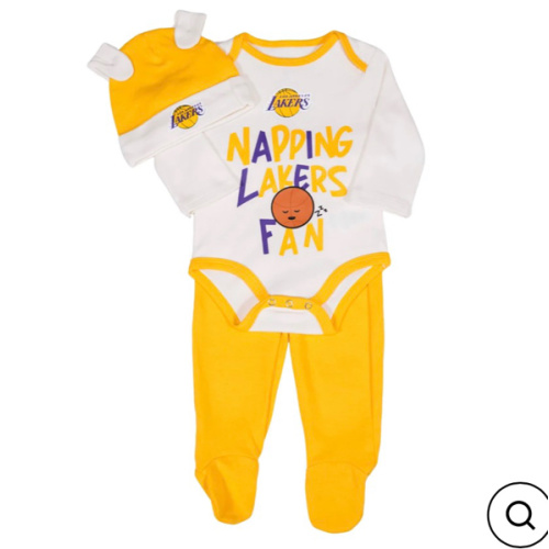 Lakers Infant Little Champ 3PC Creeper Set
