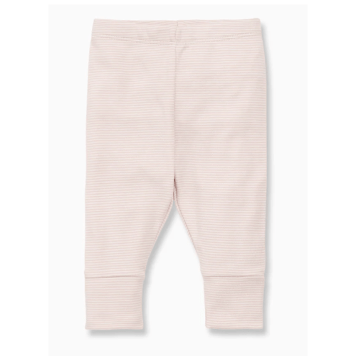 Organic Leggings Blush Stripe / Newborn