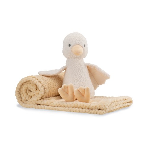 The Little Linen Co. Plush Toy & Blanket Fuzzy Duck