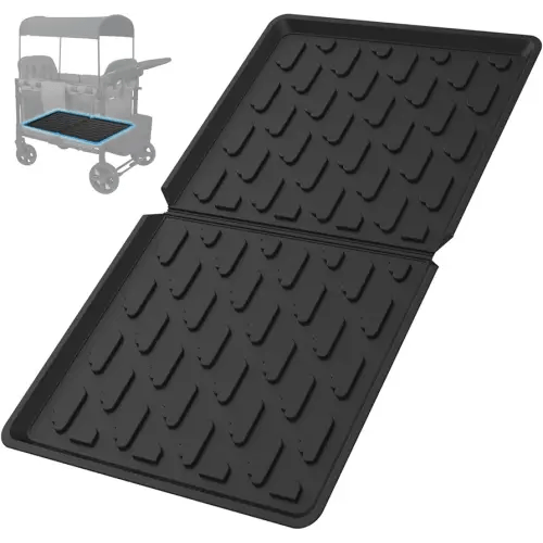 All Weather Mat for Wagon W4 Accessory - Compatible with Wonderfold Stroller Wagons W4, Silicone Floor Mat Protect Wagon W4 from Sand, Dirt, and Water
