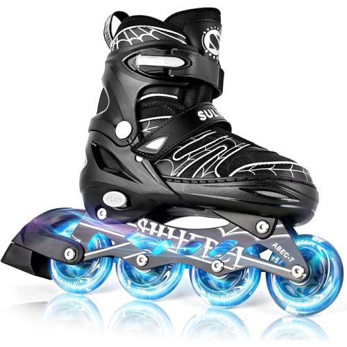 Inline Skates for Boys Light up Wheels Skates for Kids Beginner