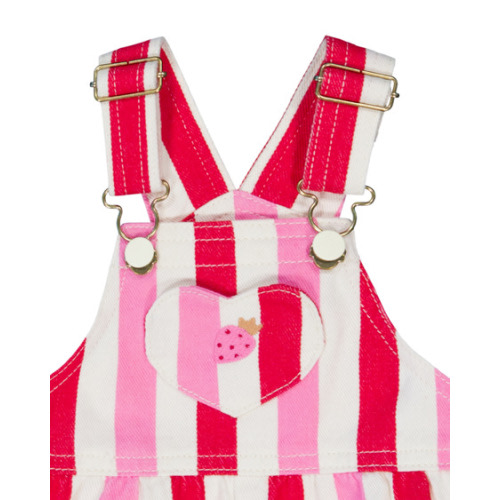 Pink Print Baby Embroidered Cotton Denim Shortall | Best&Less™ Online