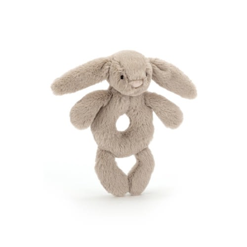 Bashful Bunny 7-Inch Ring Rattle