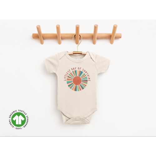 Little Ray of Sunshine Bodysuit, Organic Baby Clothes, Boho Baby, Infant Coming Home Outfit, Gender Neutral, Natural Newborn Clothing