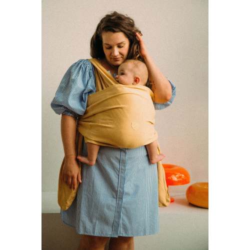 CUDDLE BAND 2 Newborn Baby Wrap - Light Yellow