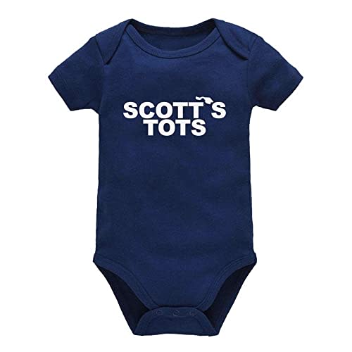 Scott's Tots Cute Bodysuit Infant Rompers Unisex Baby Short/Long Sleeve Onesie