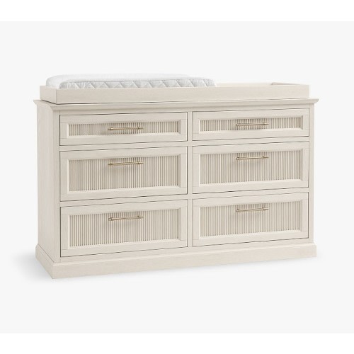 Blake 6-Drawer Dresser & Topper Set (56w x 19"d)