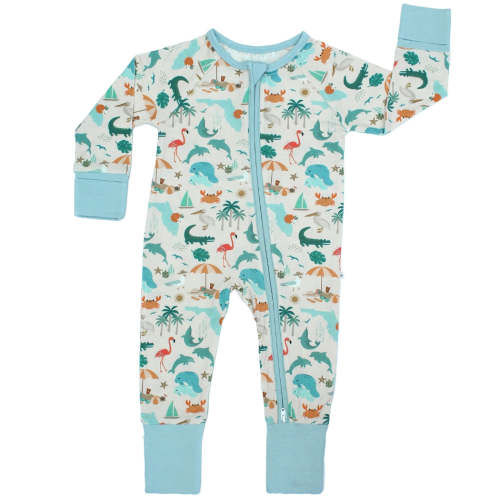 Explore Florida Bamboo Convertible Baby Pajamas