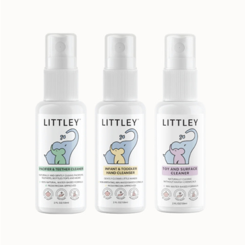 "INTRODUCTORY $20.99 SAMPLE PACK" Pacifier Cleaner + Hand Cleanser + T – Littley USA