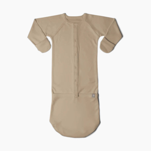 Goumi Kids 24hr Convertible Sleeper Baby Gown - Sandstone, 3-6 M