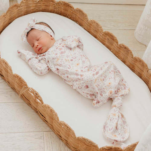 Newborn Knotted Gown - Diana