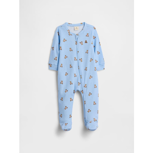 Baby Print Two-Way Zip One-Piece