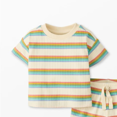 Baby Ribbed T-Shirt & Shorts Set | Hanna Andersson