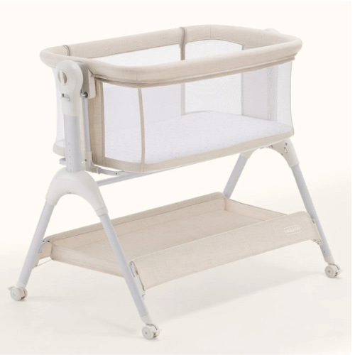 HARPPA Cuddly Sway | 3-in-1 Rocking Baby Bassinet & Bedside Sleeper for Newborns with Mattress for Reflux | Attaches to Bed, Adjustable Heights, Non-Toxic & CPSC Certified | Sturdy Frame, Portable Wheels, Tool-Free Setup, Gentle Rocking | Perfect for Newb