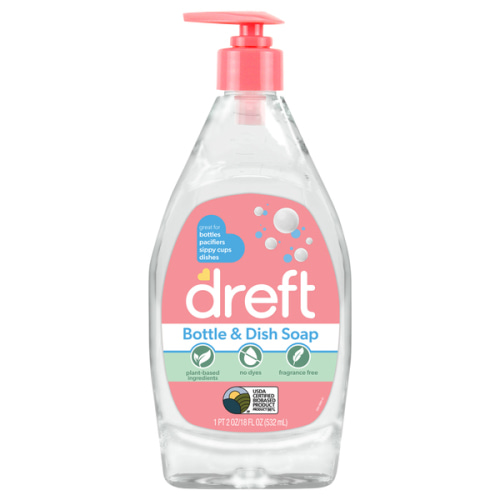 Dreft Plant-Based Bottle & Dish Liquid Soap - 18 oz btl | GIANT