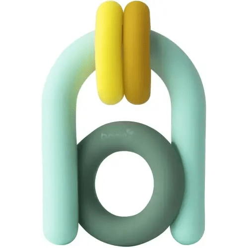 Boon Hoop Silicone Baby Teether - Baby Teething Toys for Infants - Soothing Teether for Babies - Ages 0 to 12 Months