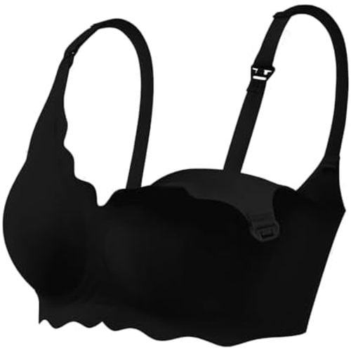 haakaa Nursing Bras for Breastfeeding, Ultra-Comfort Seamless Maternity Bra with Jelly-Strip Support