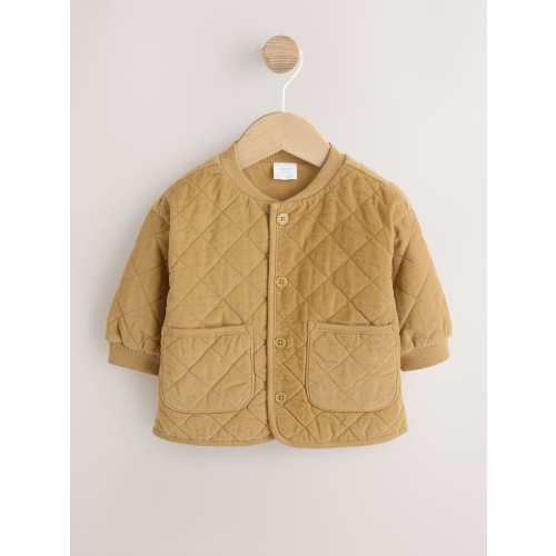 Yellow Cord Quilted Baby Jacket (0mths-2yrs)
