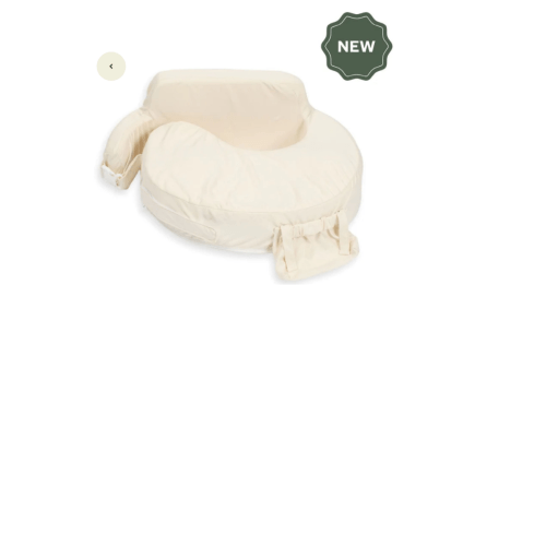 Super Deluxe Oat Nursing Pillow with 100% Organic Cotton Cover