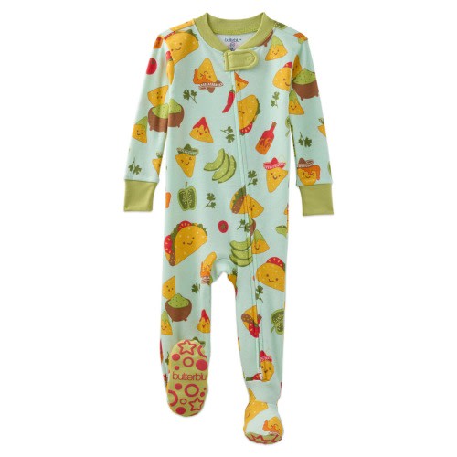 Cruz One-Piece Organic Cotton Footie Pajamas, 18M