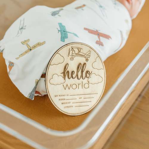 Wooden Announcement Sign - Flyer