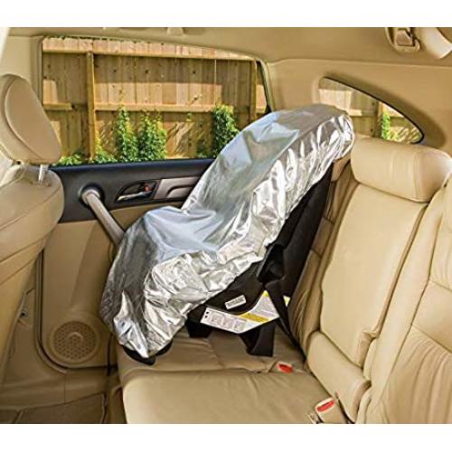 Car Seat Sun Shade Cover - Keep Your Baby's Carseat at a Cooler Temperature - Covers and Blocks Out Heat & Sun - More Comfortable for Baby or Child - Protection from UV Sunlight - Mommy's Helper