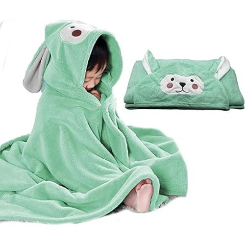 Oversized Baby Bath Towel - 27.5" x 55" (Green)