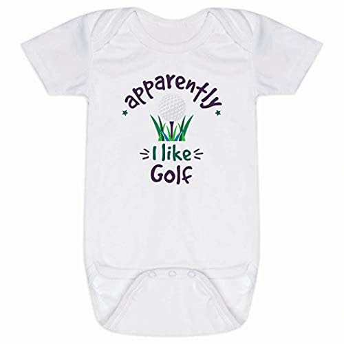 ChalkTalkSPORTS Golf Baby Bodysuit - Short Sleeve Snap Closure for Infants