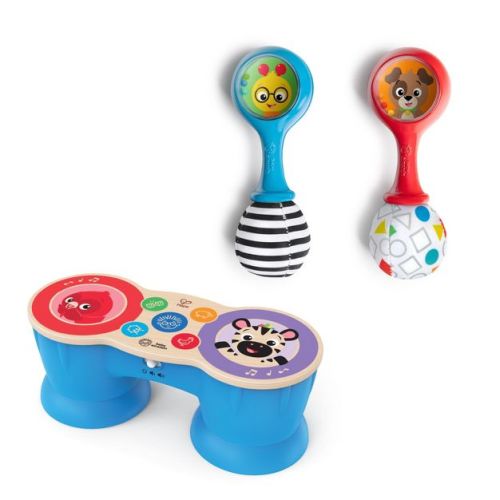 Baby Einstein First Tunes Drum & Shakers Baby Musical Toy Gift Set, Ages 6-36m - 3pc: Music Educational Focus, Baby and Toddler Learning Toys