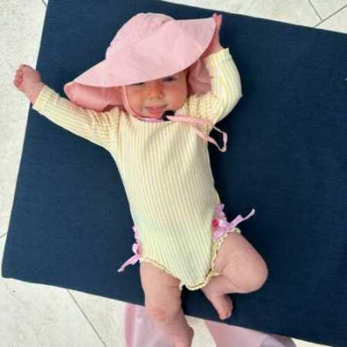 Seersucker Long Sleeve One Piece