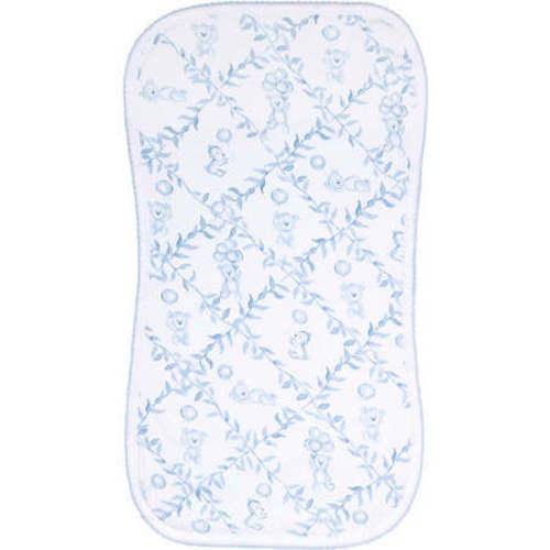 Blue Bears Trellace Burp Cloth,Blue - Nellapima | Maisonette
