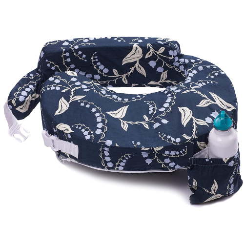 My Brest Friend Original Nursing Pillow Navy Bluebells